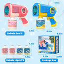 EagleStone 2 Pack Bubble Guns with 4 Bottles Solution, Automatic Bubble Machine Blaster for Kids & Adults – Light Up Summer Toy for Outdoor, Birthday Gifts, Easter, Wedding Party Favor Bubble by TinyTreasures Baby Boutique