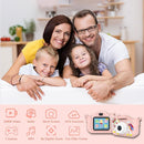 Kids Camera Toys,48MP Dual Lens with 64G SD Card and Cartoon Soft Cover for 3-8 Year Old Girls Boys (PinkDJS) by TinyTreasures Baby Boutique