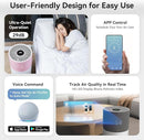CleanForce Air Purifier for Large Rooms Up to 2550 ft², H13 HEPA Air Cleaner with Sleep Mode, Ideal for Home and Offices, Alexa Compatible, Removes Dust, Allergens, and Odors, Gray, New Edition by TinyTreasures Baby Boutique