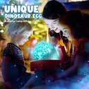 Dinosaur Toys for Kids Age 3-12: Wired Dinosaurs Egg Night Light Gifts for Boys 4 5 6 7 8 9 Year Old 2-in-1 Dino & Star Projector with 360° Rotation Timer for Boy Ages 3-5 Birthday Easter Gifts Decor by TinyTreasures Baby Boutique