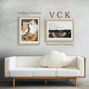 VCK 18x24 Oak Wood Frame for Poster & Picture, Natural Solid Wood Photo Frames 3 Pack, Wall Mounting Hanging by CozyNest Decor