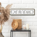Inspirational Signs, Family Decor, Warm Home Decor, Wall Decoration for Bedroom, Housewarming Decoration, It's Not What We Have In Life But Who We Have In Our Lives That Matters Sign 17.8x4x1.2 inches by CozyNest Decor