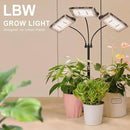 LBW Plant Grow Light, Full Spectrum Tri-Head Desk Plant Light for Indoor Plants, Growing Lamp with 3H/6H/12H Timer, 6-Level Brightness, 3 Lighting Modes, Height Adjustable, Ideal for Indoor Growth by GreenHaven Gardens