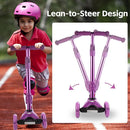 3 Wheel Scooter for Kids Ages 6-12,Kids Scooter with Light Up Wheels, Sturdy Deck Design, and 4 Height Adjustable Suitable for Kid Ages 3-12 by TinyTreasures Baby Boutique
