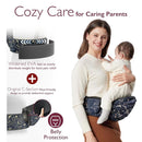 Momcozy Hip Seat Baby Carrier - Adjustable Waistband with Original 3D Belly Protector, Ergonomic Carrier with Various Pockets for Newborns & Toddlers up to 45lbs (Starry Sky, Medium) by TinyTreasures Baby Boutique