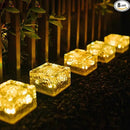 Epicgadget Solar Ice Cube Shaped Light, 2.8x2.8x2 inch Ice Cube Shaped Warm White Outdoor Solar Garden Decorative Lights for Walkway Pathway Backyard Christmas Decoration Parties (8 PCS) by GreenHaven Gardens