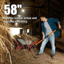 Pitch Fork for Gardening, 5 Tine Pitchfork Heavy Duty with Fiberglass Handle, 58 Inches by GreenHaven Gardens