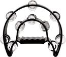 EastRock Double Row Tambourine,Metal Jingles Hand Held Percussion-Half Moon Tambourine for Adults, KTV, Party Black by TinyTreasures Baby Boutique