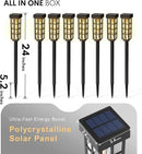 PASAMIC Solar Pathway Lights Outdoor8 Pack Solar Pathway Lights, LED Solar Lights Outdoor, IP65 Waterproof Outdoor Solar, Landscape Lighting for Patio Driveway Decor, Transparent by GreenHaven Gardens