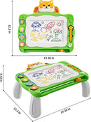 NIPLOOW Magnetic Drawing Board with Early Educational Toy, Doodle Board Montessori Preschool Travel Toys Gifts for 3 4 5 6 Year Old Etch Sketch Erasable Writing Pad by TinyTreasures Baby Boutique