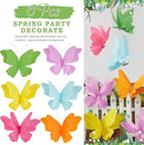 SUNBEAUTY 6Pcs Hanging Butterflies, Large Butterfly Decorations, 3D Paper Decoration, Pink Green Blue Orange for Baby Shower Decor Girls, Women, Paper Flowers for Wall by CozyNest Decor