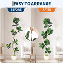 GarveeHome Fiddle Leaf Fig Artificial Tree with White Planter,6ft Faux Plants Indoor with Moss, Fake Rubber Tall Fake Floor Plant in Pot - Artificial Trees for Home Office Living Room Decor by CozyNest Decor