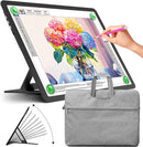 Zocelight Rechargeable A3 Light Board with Built-in Stand & Bag,Super Bright Magnetic Light Box for Tracing,Wireless Light Pad for Diamond Painting,Side Buttons,LED Light Table for Drawing,Sketching by TinyTreasures Baby Boutique