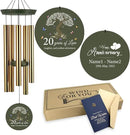 ASTARIN 20th Wind Chimes for Couple, Personalized Wind Chimes for Anniversary, Couple Gifts for Keepsake, Deep Tone Windchime Romantic Gift for Women Men by CozyNest Decor