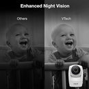 VTech Upgraded Smart WiFi Baby Monitor, 1080p FHD Camera and 5" HD IPS Display, Free App with Motion Video, Sound/Motion Detection and Notifications, Fully Remote Pan-Tilt-Zoom: VM901 by TinyTreasures Baby Boutique
