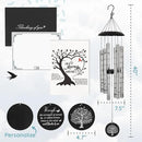 The Wind Chime CO Deep Tone Sympathy Wind Chime with 6 Andonized Aluminum Tubes Tuned Soothing Melody, Memorial Wind Chimes for Outside Decoration (Patio, Graden, Yard) 40" by CozyNest Decor