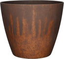 Classic Home and Garden Vogue Planter Pots w/Pottery Quality Finish - Modern Indoor & Outdoor Flower Pots - UV-Resistant Porch Planters - Decorative Pot for Flowers & Herbs (8” Burnished Rust) by CozyNest Decor