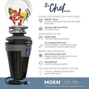 Moen Chef Series 1 HP Continuous Feed Lighted Garbage Disposal with Sound Reduction for Under Sink, Power Cord Included, EXL100C by CozyNest Decor