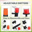 30 Pcs Drip Irrigation Kits with 10 Pcs 1/4 Drip Irrigation Emitters10 Pcs 360 Degree Adjustable Irrigation Drippers Sprinklers and 10 Pcs 3 Way Atomizing Nozzles for (4-7mm) Watering Patio by GreenHaven Gardens