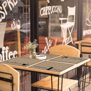 Coffee Bar Placemats Set of 6 Coffee Bar Plastic Table Mats Machine Place Mats Washable Vinyl Accessories Table Decoration for Indoor Outdoor Party Kitchen Dining by CozyNest Decor