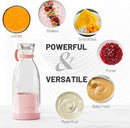 OTPEIR Portable Blender for Shakes and Smoothies with 11.83 Oz Travel Cup and Lid,Durable Stainless Steel Blades for Juice Blending Performance, Pink by TinyTreasures Baby Boutique