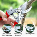 Kynup Pruning Shears, Gardening Scissors, Pruners for Gardening, Garden Grass Clippers Hand Hedge Shears, Heavy Duty Garden Tools(Red) by GreenHaven Gardens