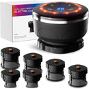 UBALANCE Cupping Kit for Massage Therapy, Cupping Therapy Set 6 Cups, Electric Smart Cupping Machine, 4 in 1 Negative Pressure Massager with 12 Modes for Fatigue Relief, Black by CozyNest Decor