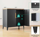 SISESOL Black Storage Cabinet with Doors and Shelves,30 inch Pantry Cabinet Sideboard with Leg,Small Accent Cabinets with Storage,Side Floor Cabinets for Home,Kitchen,Coffee Bar,Dining/Living Room by CozyNest Decor