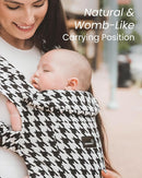 GROWNSY Baby Carrier Newborn to Toddler, Cozy Baby Wraps Carrier, Ergonomic Baby Carrier with Head Support, Houndstooth Black by TinyTreasures Baby Boutique
