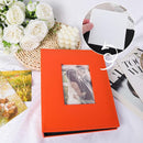 RECUTMS Photo Album 4x6 200 Photos, Leather Cover Wedding Family Photo Albums Holds 200 Horizontal 4x6 Photos (Orange) by TinyTreasures Baby Boutique