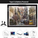 KOBAIBAN Wireless A4 Light Pad with Carry Bag, Innovative Stand, Top Clip, Stepless/ 6-Level Dimmable Brightness Rechargeable tracing Light Box/Board for Cricut Vinyl, Weeding Tool, Diamond Painting by TinyTreasures Baby Boutique