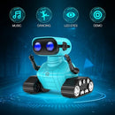 ALLCELE Robot Toys, Rechargeable RC Robots for Kids Boys, Remote Control Toy with Music and LED Eyes, Gift for Children Age 3 Years and Up - Blue by TinyTreasures Baby Boutique