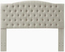 24KF Upholstered Tufted Button Linen Fabric Headboard,Comfortable Fashional Headboard Queen/Full Size,Linen by CozyNest Decor
