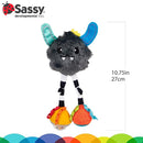 Sassy Confetti Yeti Chime Toy | Hanging Developmental Attachable Toy | Ages 0+ Months and Up by TinyTreasures Baby Boutique