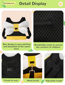 Toddler Harness with Anti Lost Wrist Link - Cute Children Leashes, Yellow Bees Baby Traction Safety Rope Leash with Key Lock Design, for Boys/Girls Walking Assistant by TinyTreasures Baby Boutique