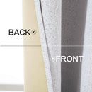 MIULEE Linen Blackout Curtains for Bedroom Solid 100% Blackout Thermal Insulated Grayish White Curtains Grommet Room Darkening Curtains/Drapes for Living Room 42x90 Inch (2 Panels) by TinyTreasures Baby Boutique