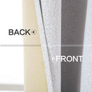 MIULEE Linen Blackout Curtains for Bedroom Solid 100% Blackout Thermal Insulated Grayish White Curtains Grommet Room Darkening Curtains/Drapes for Living Room 42x84 Inch (2 Panels) by TinyTreasures Baby Boutique