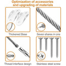 Furniture Anchors (16 Pack) for Baby Proofing, Anti Tip Furniture Anchor Securing 420lbs Tension Earthquake Resistant Metal Furniture Wall Anchor Prevent Baby Pet from Falling Furniture by TinyTreasures Baby Boutique