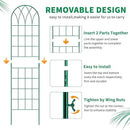4 Pack Metal Garden Trellis for Climbing Plants, Black Metal Garden Trellis for Vines Plant Rose Vegetable Support,Large Decorative Outdoor Trellis by GreenHaven Gardens