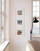 HAUS AND HUES Solid Oak Wood 12”x12” Picture Frames Matted to 8”x8” Set of 3 - Square White Frames 12x12, White Frame with Mat, 12 x 12 Frames, Square Picture Frame 12x12, White Wood Frame by CozyNest Decor