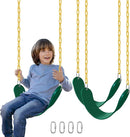Swings Set - 2-Pack Suitable for Kids and Adults, Comes with Hooks & Chains, Perfect for Backyard by TinyTreasures Baby Boutique
