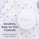 Yogasleep Dohm UNO White Noise Sound Machine (White) with Real Fan Inside for Non-Looping White Noise, for Travel, Office Privacy, Meditation, Sleep Aid for Adults & Baby, Registry Gift by TinyTreasures Baby Boutique