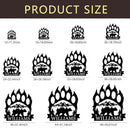 Personalized Bear Paw Metal Wall Decor, Rustic Forest Bear Wilderness Sign, Forest for Living Room Indoor Decor, Rustic Cabin Hunting Bear Paw Signs by CozyNest Decor