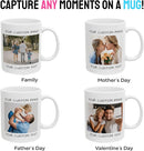 Personalized Coffee Mug – Custom Photo, Text, or Logo Ceramic Mug Tea Cup | Taza Personalizada with Picture or Message | Customized Gift Idea for Men & Women, Mom, Dad, Friends - White/Orange | 11oz by TinyTreasures Baby Boutique
