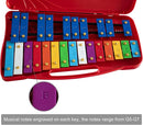 MUSICUBE Professional Glockenspiel for Kids & Adults 25-Note Well-Tuned Xylophone for Baby Toddler Orff Percussion Instrument Educational Musical Toys for Boys Girls Aged 3+ Gift Choice (G5-G7) by TinyTreasures Baby Boutique