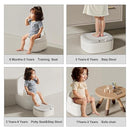 Bebamour Potty Training Toilet 3 in 1 Multi-Functional Potty Seat Detachable Baby Potty Step Stool Anti-Slip Stable Potty Training Toilet with 100 Pack Trash Bags for Baby Toddler Kids(Grey) by TinyTreasures Baby Boutique