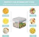 Airtight Food Storage Container - 0.32qt / 320ml Mini Square Pop Containers With Lids, Bpa Free Stackable Container Snacks Candy Salt Herbs Spices by TinyTreasures Baby Boutique