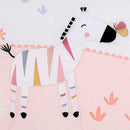 Lambs & Ivy Jazzy Jungle 3-Piece Safari Animals Pink Baby Crib Bedding Set by TinyTreasures Baby Boutique
