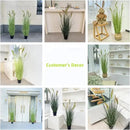 Green Onions Fake Plants,Artificial Plants Indoor, Fake Grass Decor Green Plant Fake Outdoor Flowers Fake Succulents,Artificial Tall Grass Plants with Pots House Decorative(47" 2 Pack) by CozyNest Decor
