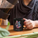 Customized Cat Ceramic Mug, Gift For Cat Pet Owner, Personalized Cat Lover Coffee Cup, Colorful Cat Design Mug For Birthday, Custom Name Cat Animal Black Cup, Unique Cat Mug 11oz 15oz by CozyNest Decor